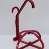 Burgundy wig hanger